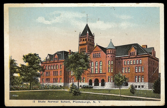 13 State Normal School Plattsburg New York NY Postcard