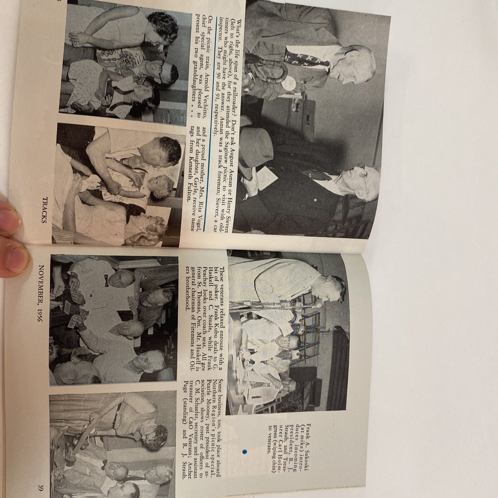 November 1956 TRACKS MAGAZINE CHESAPEAKE & OHIO RAILROAD RR TRAINS  