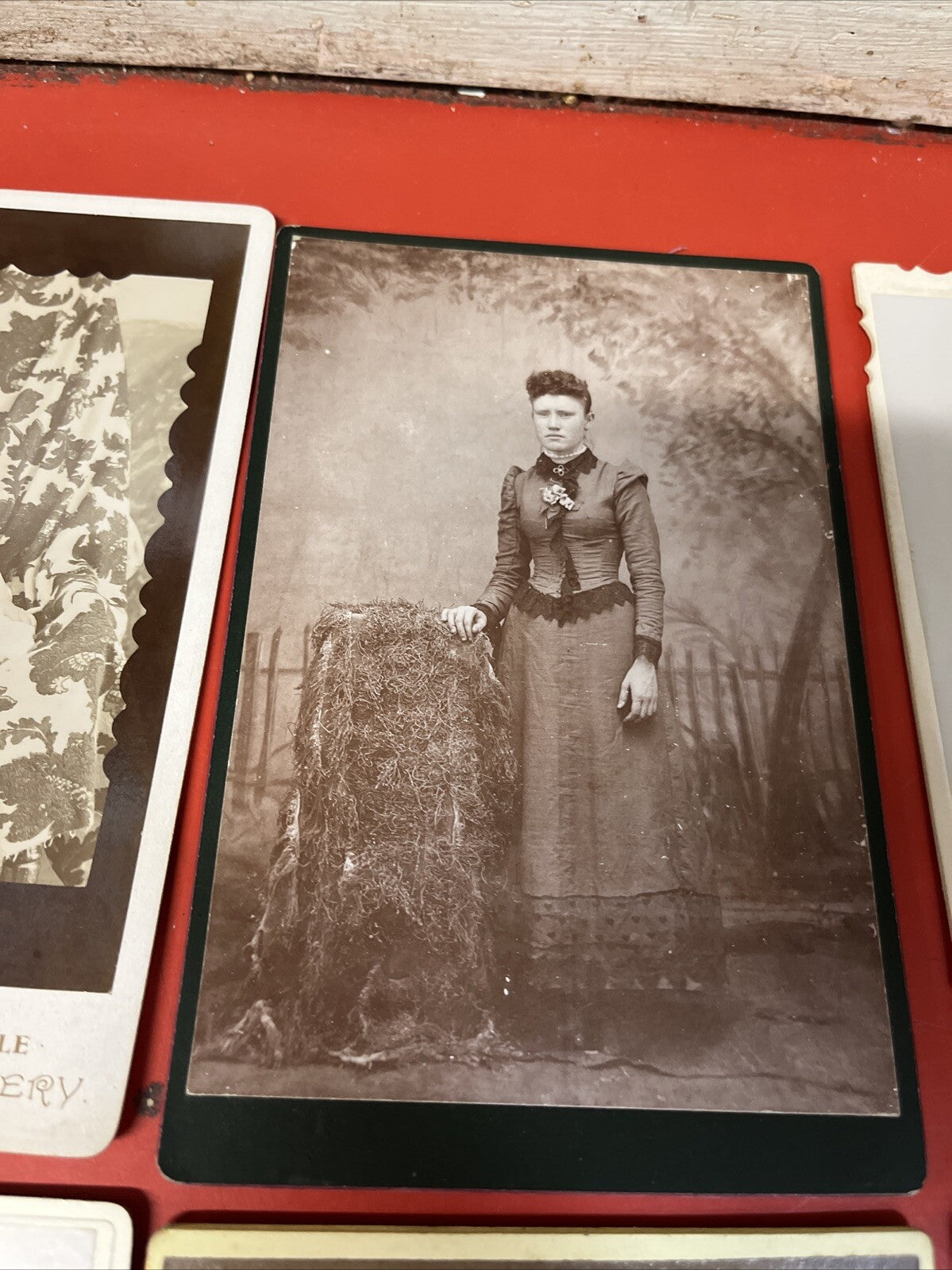 antique cabinet card lot of 6  studios