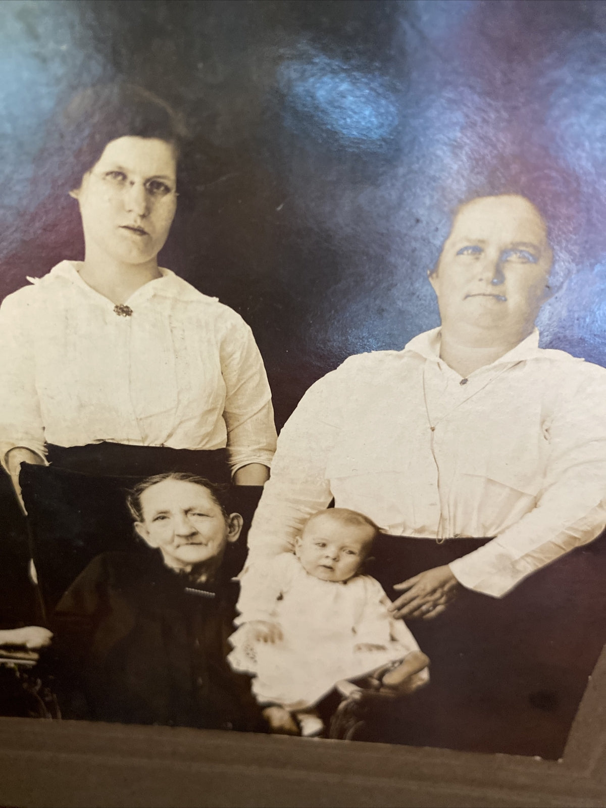 Vintage Victorian Real Photo on Card Generational Photo Family of Women
