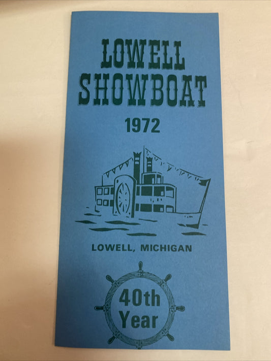  1972 Jerry Reed Bobby Goldsboro Lowell Showboat Mi Michigan brochure 