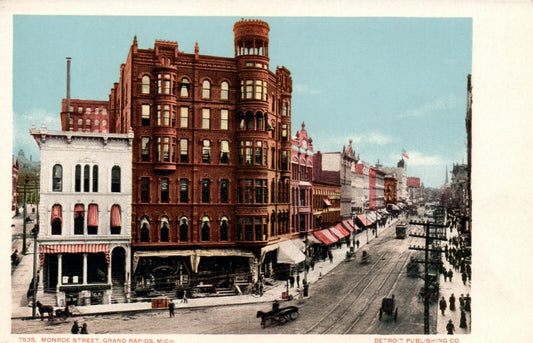 7535 Monroe Street Birds Eye View Grand Rapids Michigan MI Postcard