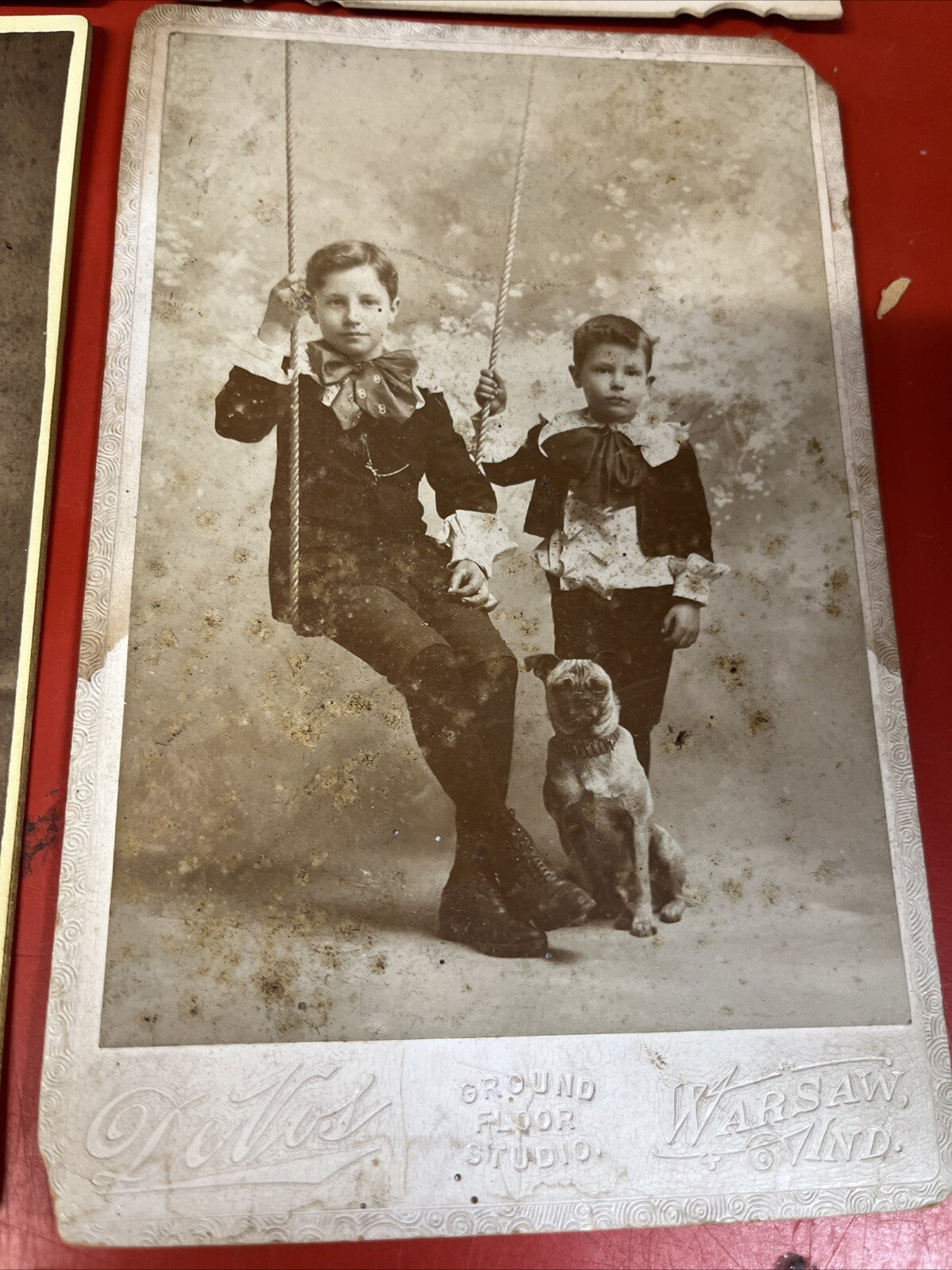antique cabinet card lot of 6  studios
