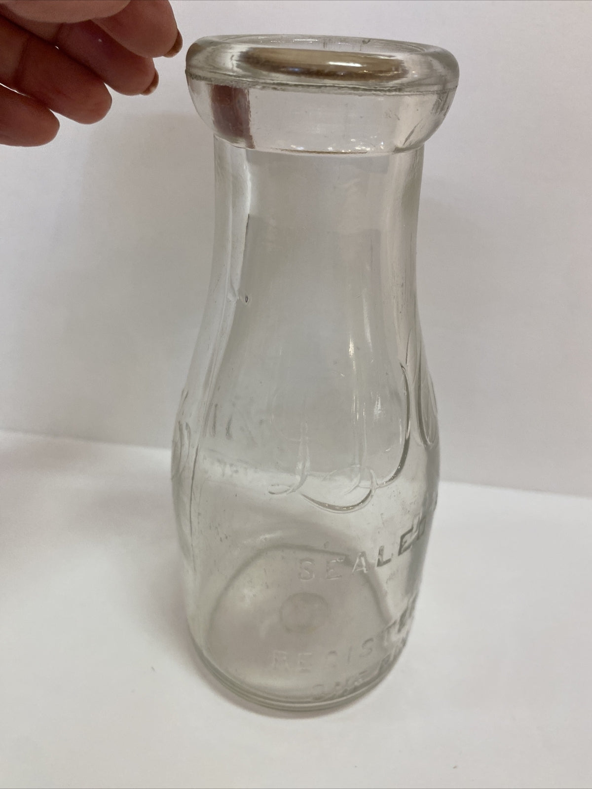 Lansing Dairy Co Pint Michigan MI Mich Old Bottle 
