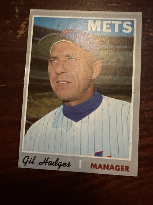 1970 Topps # 394 Gil Hodges New York Mets Baseball Card
