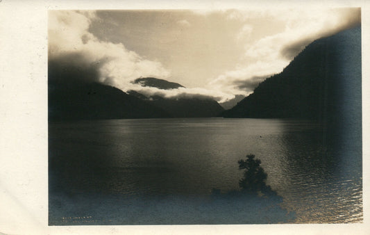 1915 Real Photo Lake Chelan Washington WA Postcard Near Canadian line 