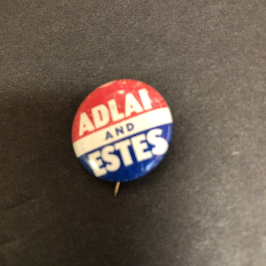 Adlai and Estes Litho 7/8" Political Pin