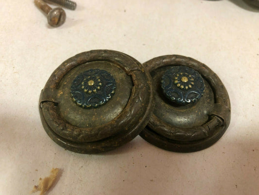 7 Ornate Vintage drawer pulls  Hardware