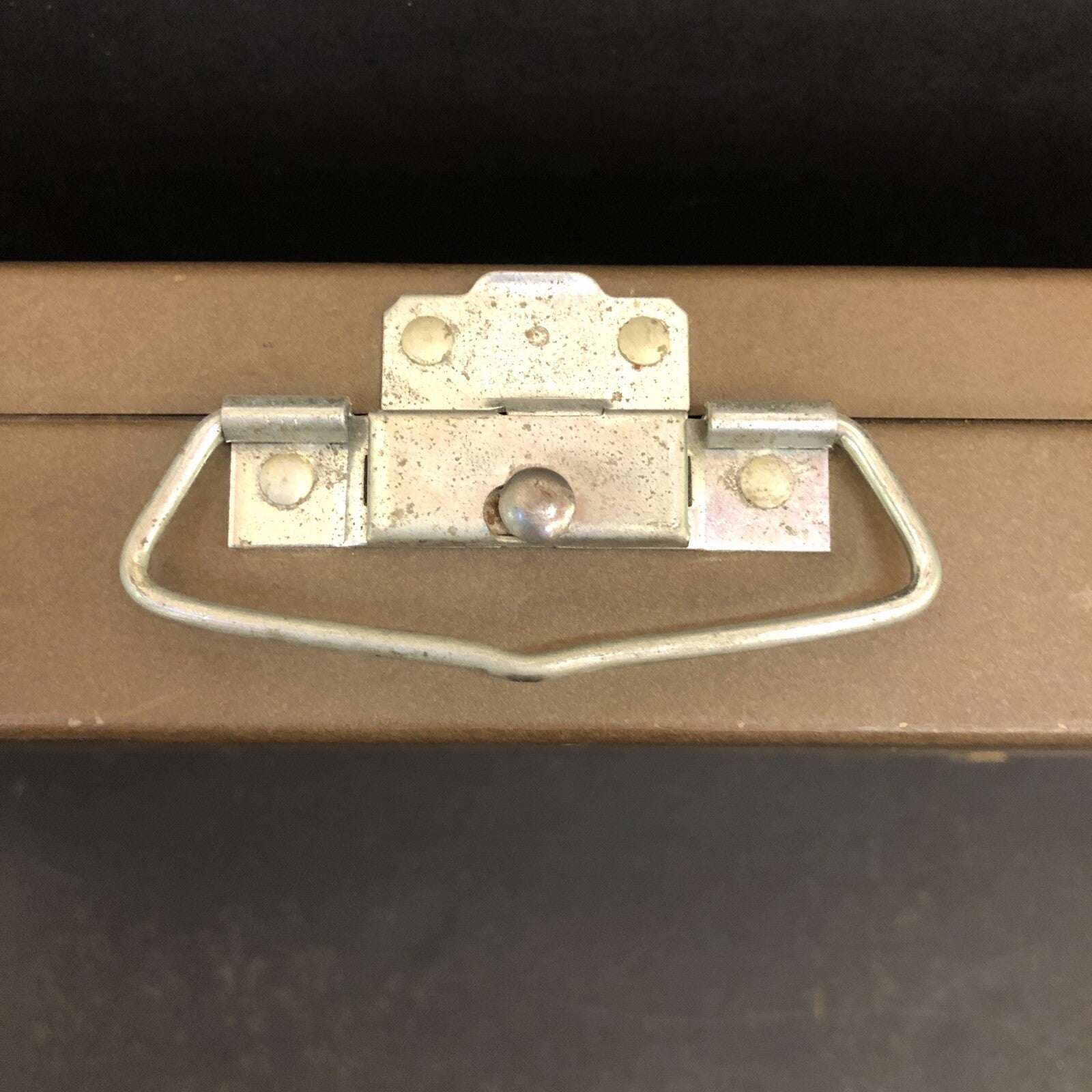 Brown Metal Storage Case for 35mm Slides 150 Slots -Random slides NV KY Castles