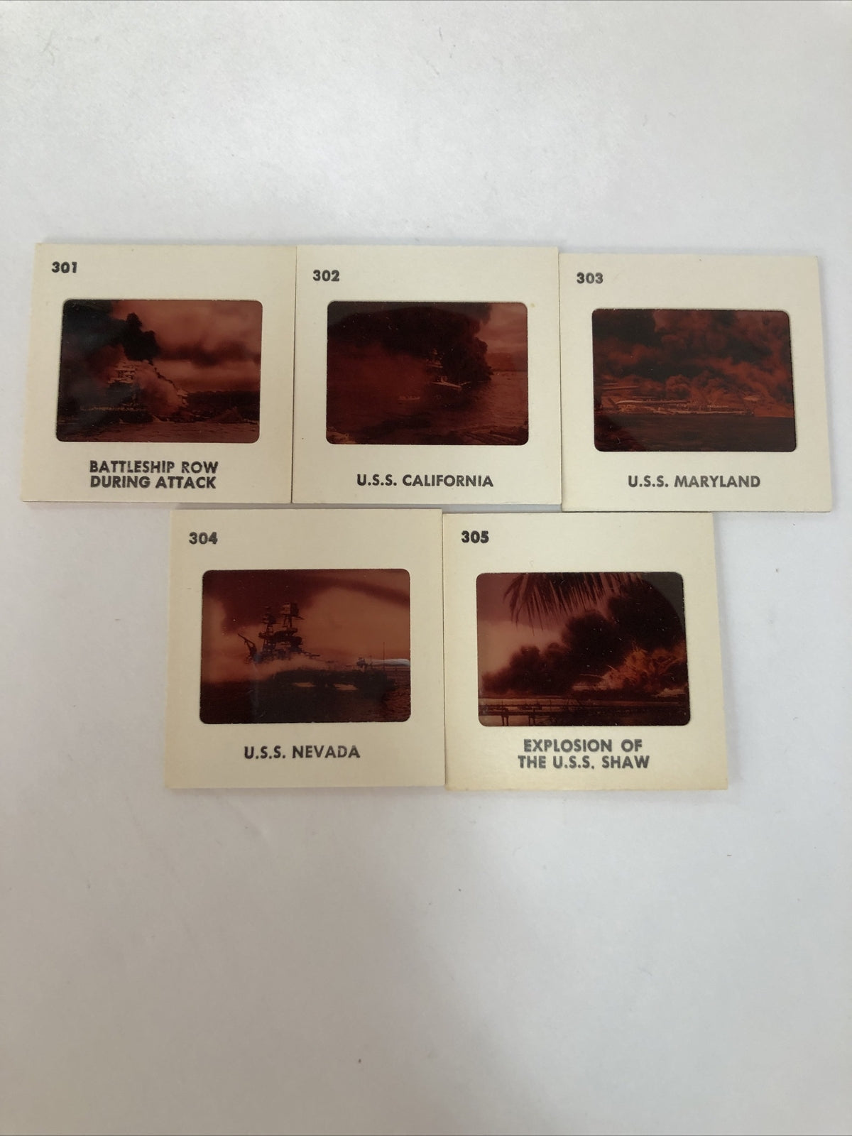 Lot of 29 Vintage 1960's 35mm Slides Pearl Harbor Ships Ford Island attack