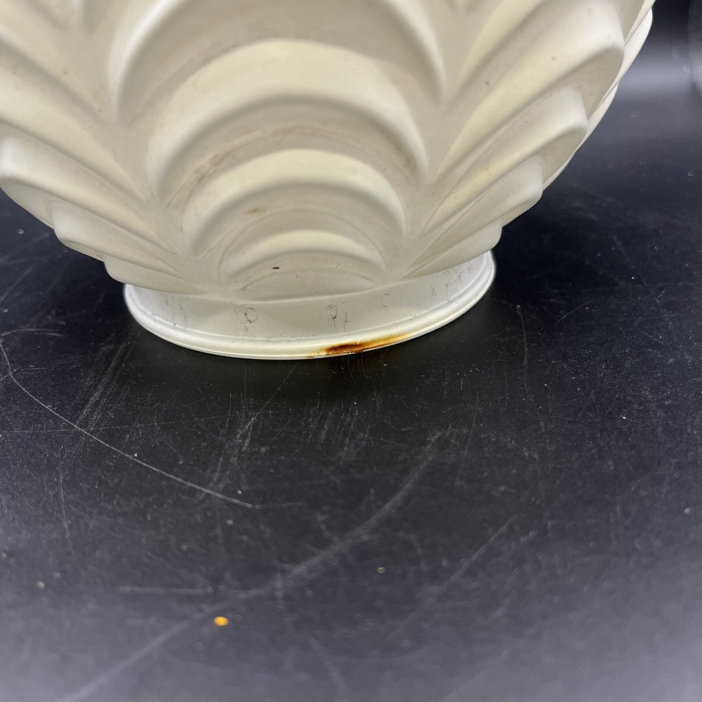 ***** ANTIQUE  ART DECO ORNATE GLASS HANGING LAMP SHADE  *****