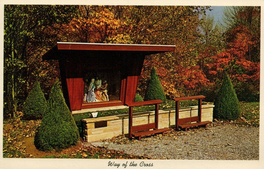 Way Of The Cross Shrine Of Our Lady Of The Snow Chicago Illinois IL Postcard