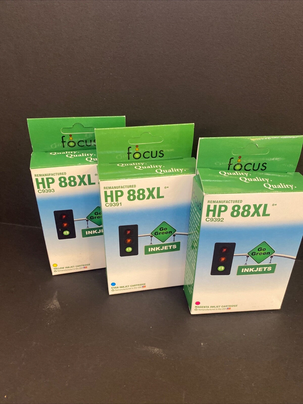 3 For Hp 88XL Printer Ink Yellow Magenta Cyan EXPIRED 2014