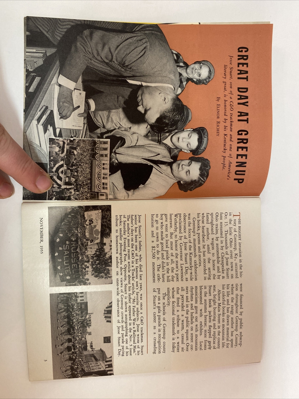 November 1955 TRACKS MAGAZINE CHESAPEAKE & OHIO RAILROAD RR TRAINS  