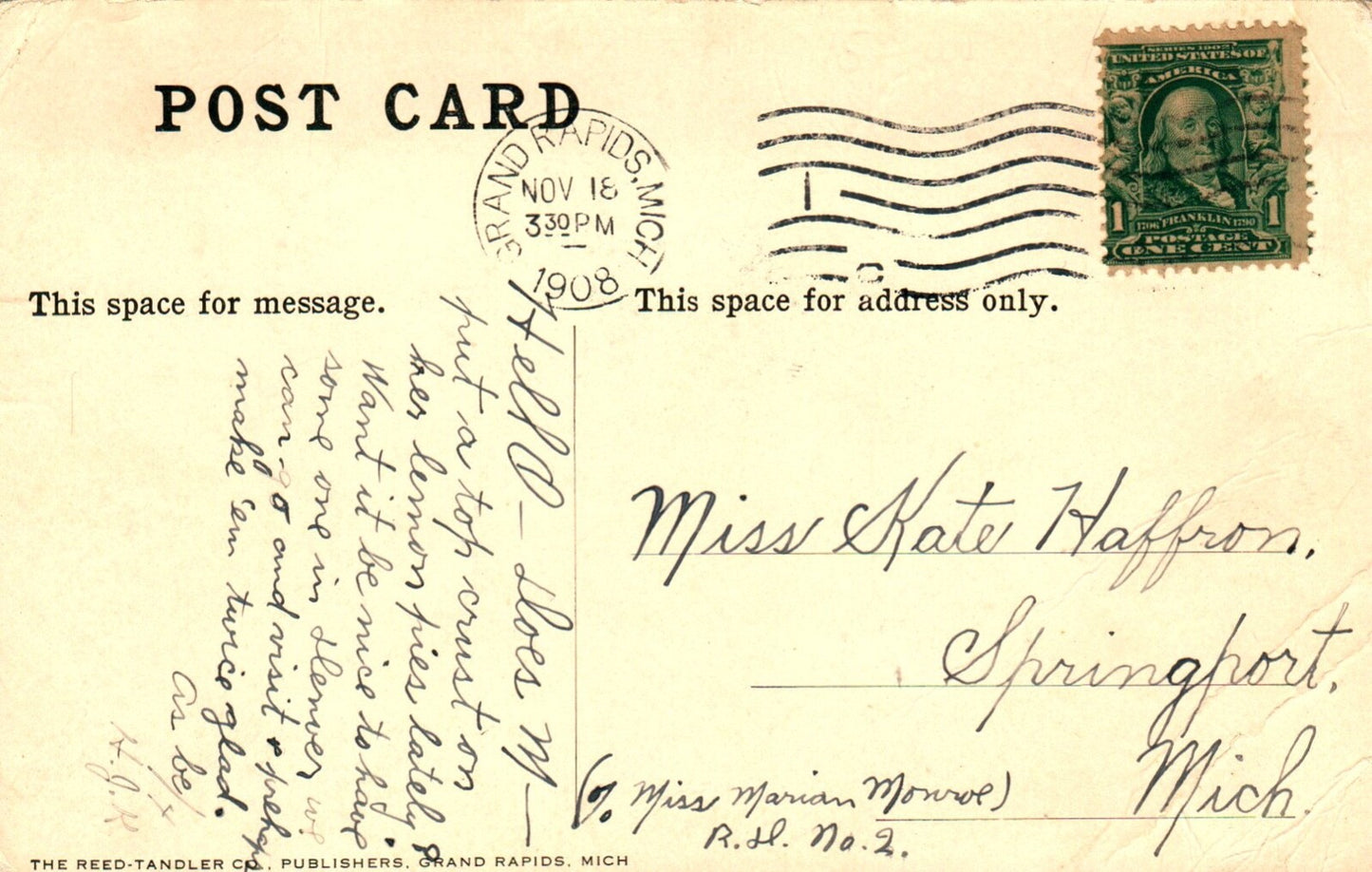 River Front Factory at Bridge St. RARE MR. ROVER Grand Rapids MICHIGAN Postcard