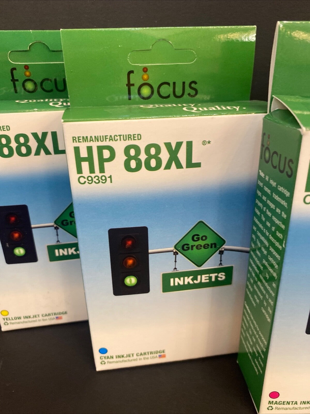 3 For Hp 88XL Printer Ink Yellow Magenta Cyan EXPIRED 2014