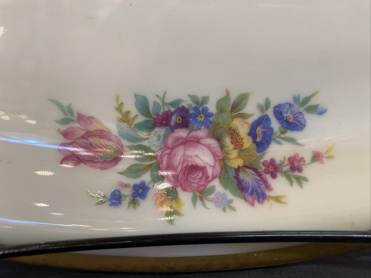Vintage Castleton China Serving platter 16"  x 11" Dish Dishes