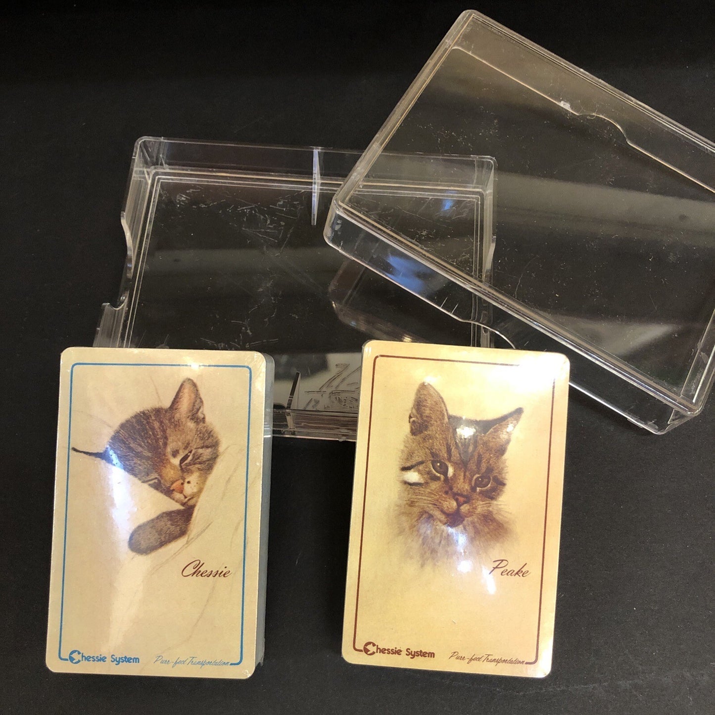 NIB Sealed Chesapeake & Ohio Railway Chessie & Peake Cat Playing Cards Purr-fect