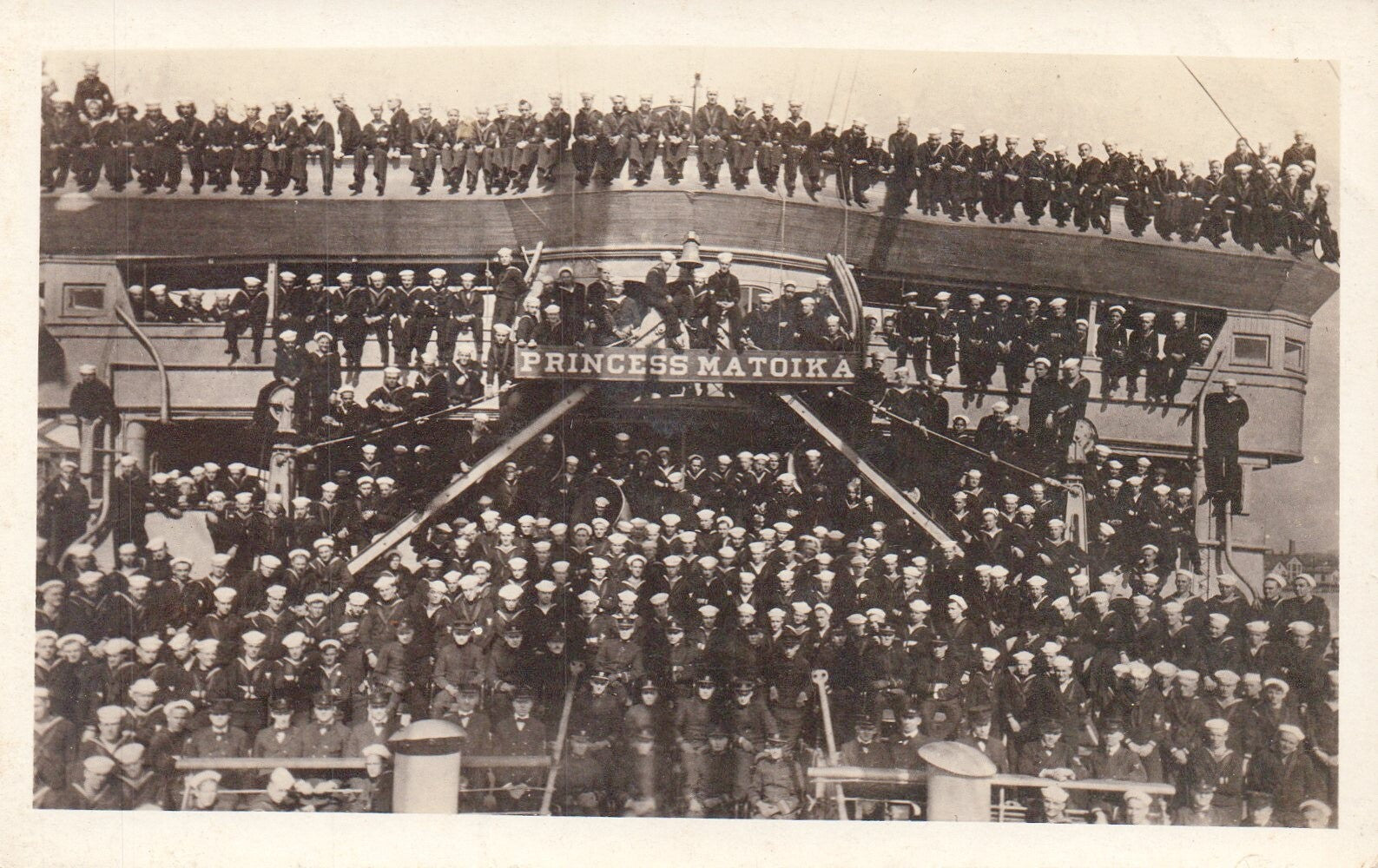 Princess Matoika Crew WWI Vintage Real Photo Military Postcard