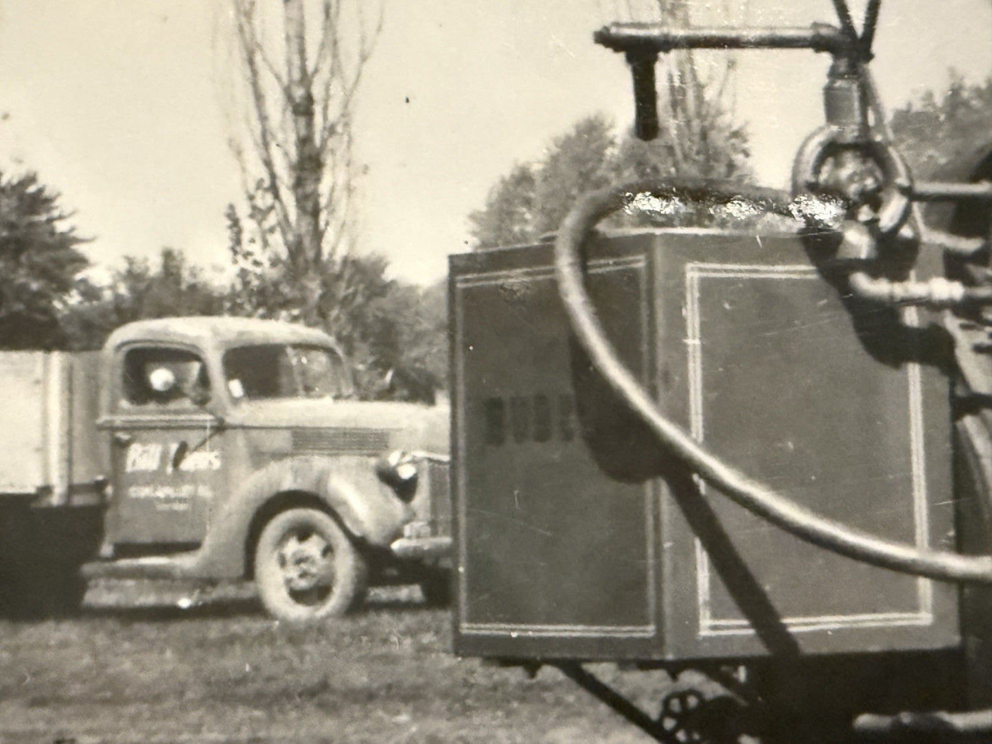 RPPC Real Photo MT PLEASANT IOWA RPPC Postcard OLD Steam  TRACTOR 229-B