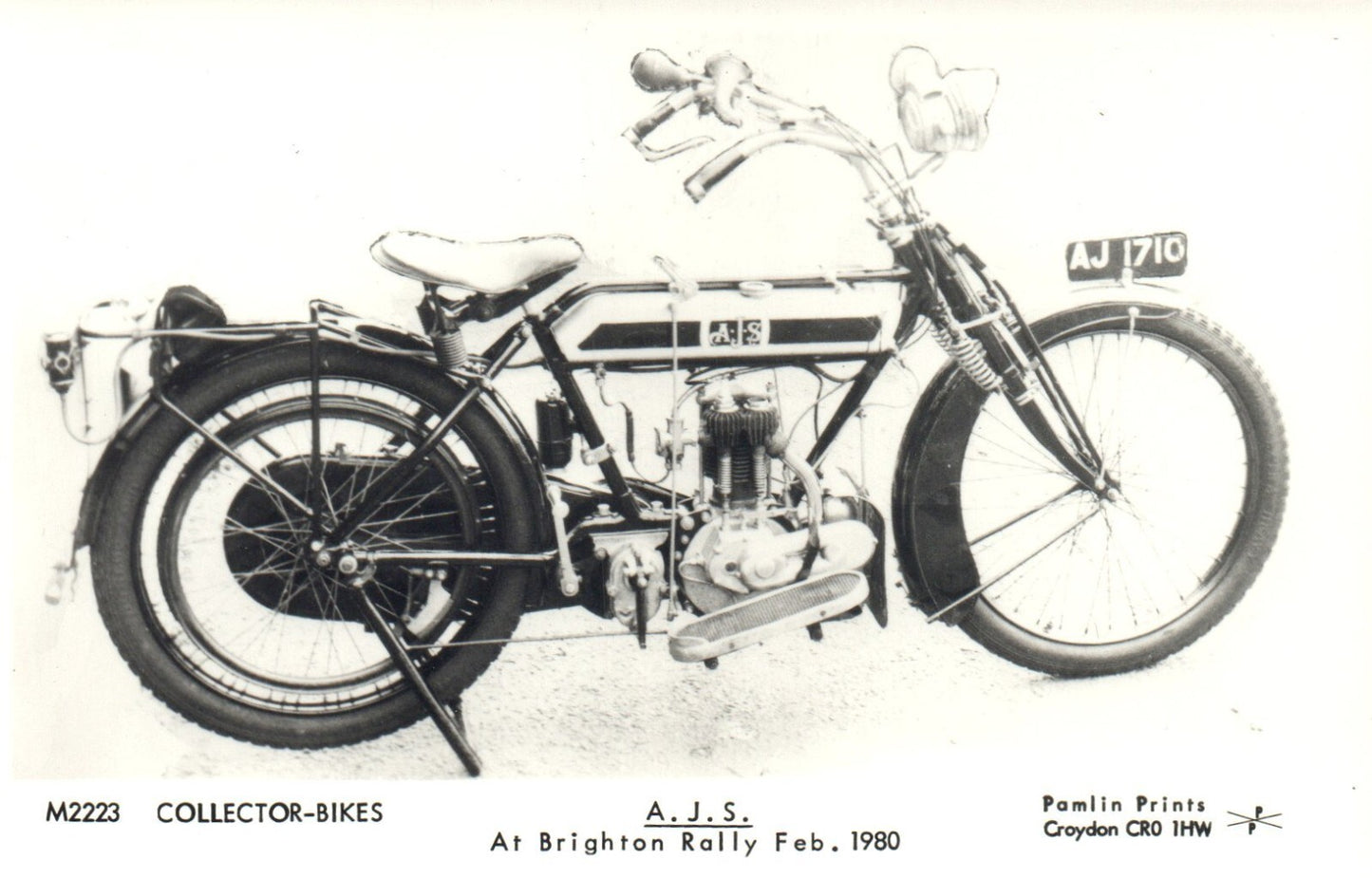A.J.S. Collectors Bike Motorbike Motorcycle Postcard