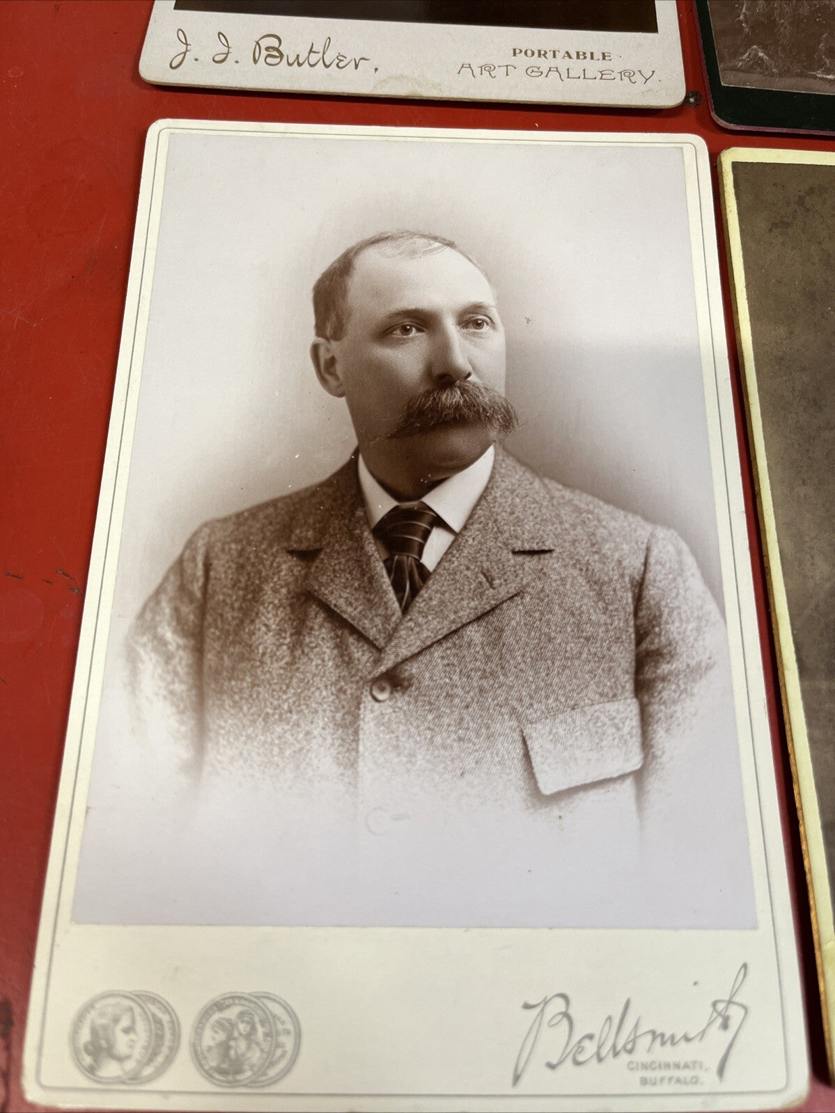antique cabinet card lot of 6  studios