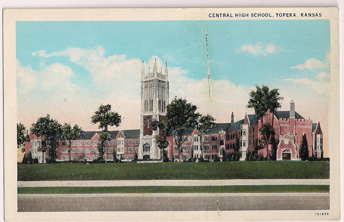 Central High School Topeka Kansas KS  Postcard