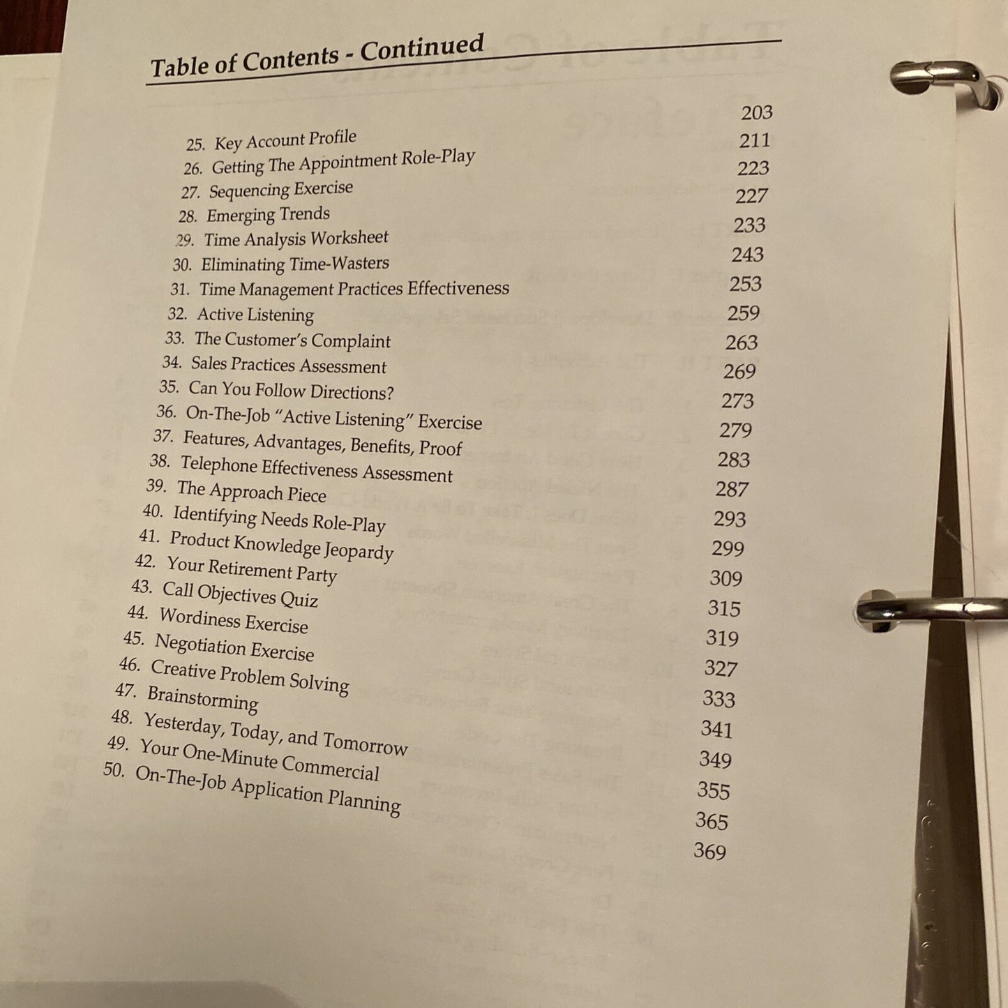 50 Fifty Activities for Sales Training Phillip Faris 1993