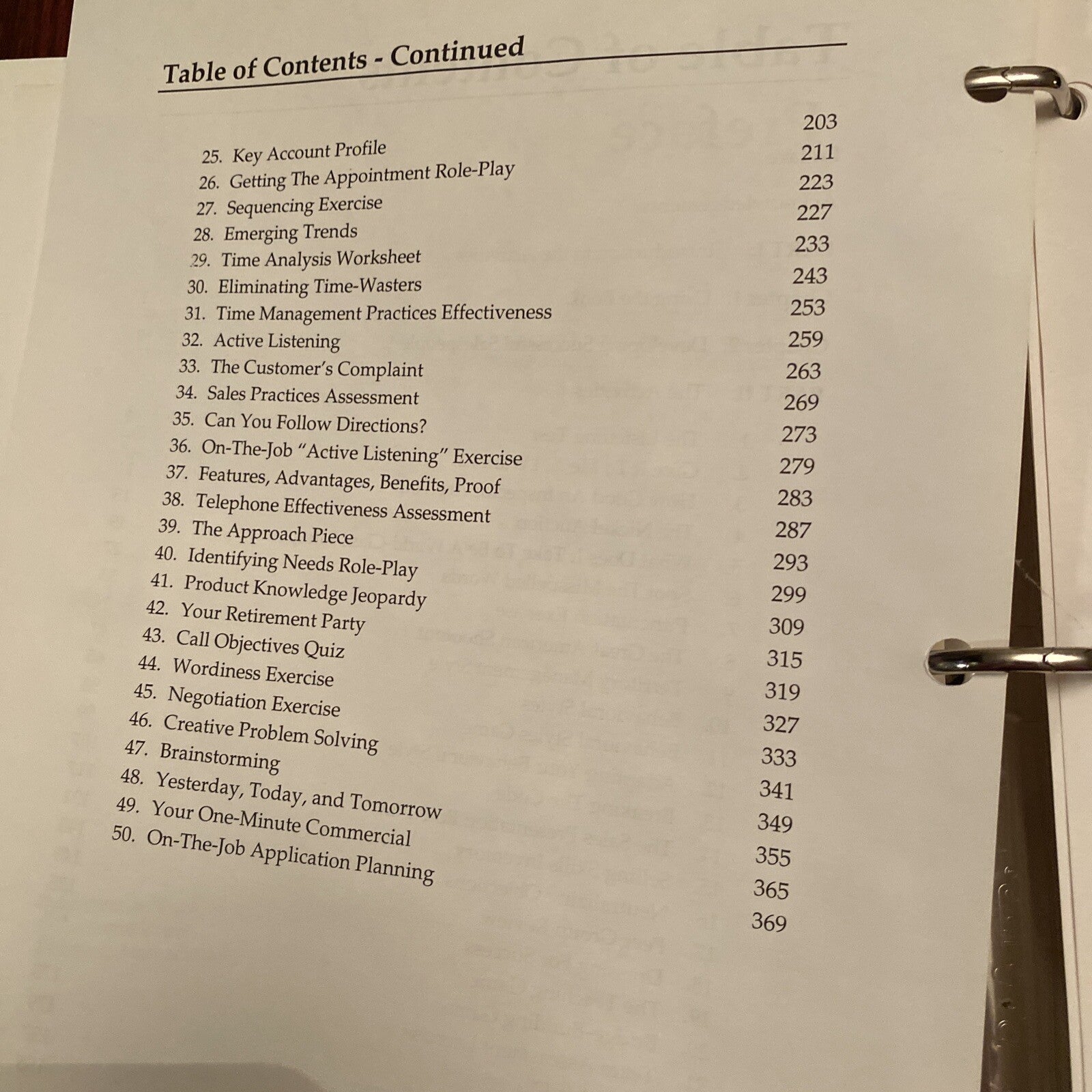 50 Fifty Activities for Sales Training Phillip Faris 1993