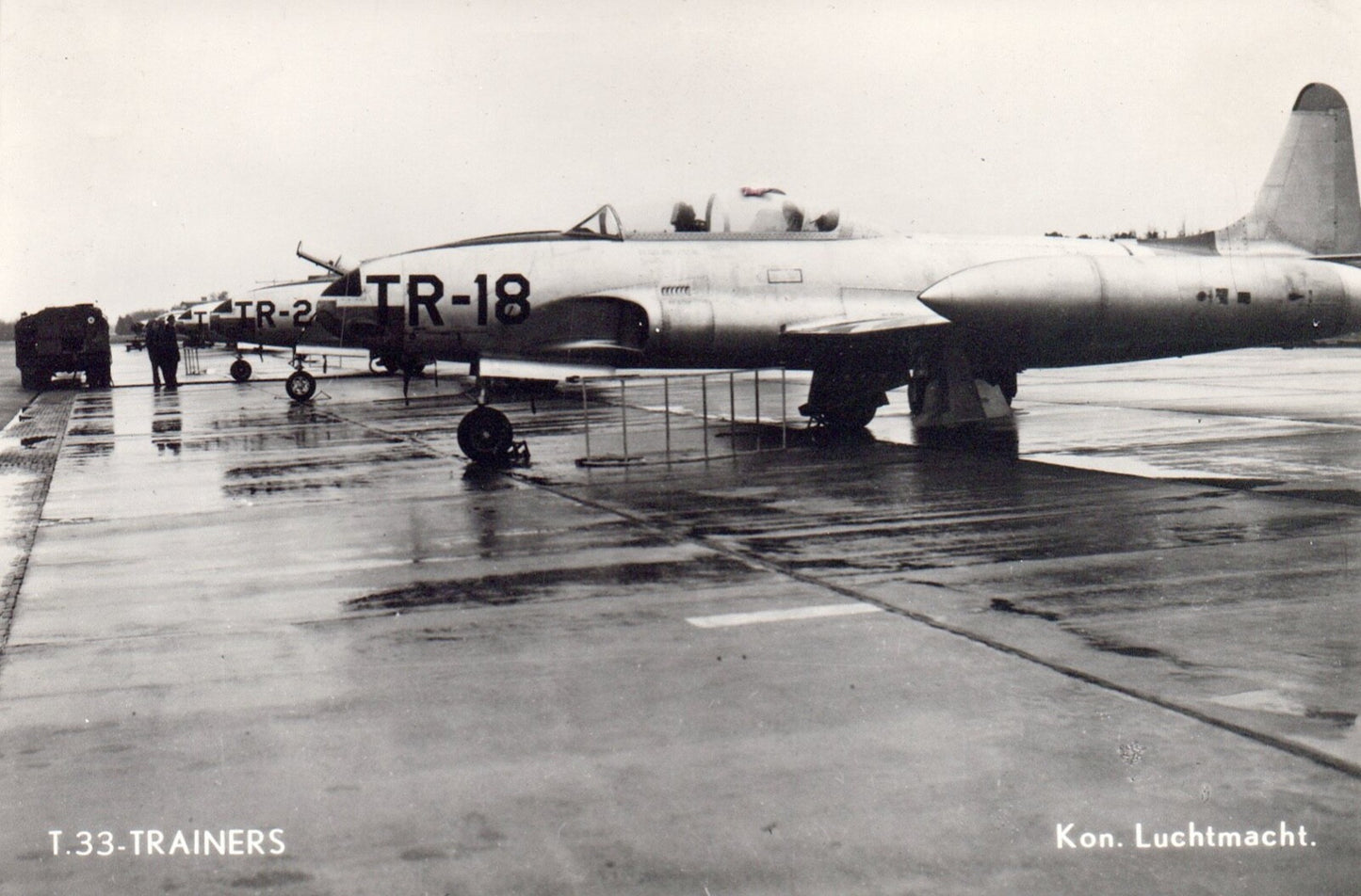 T. 33-Trainers Vintage Airplane Postcard