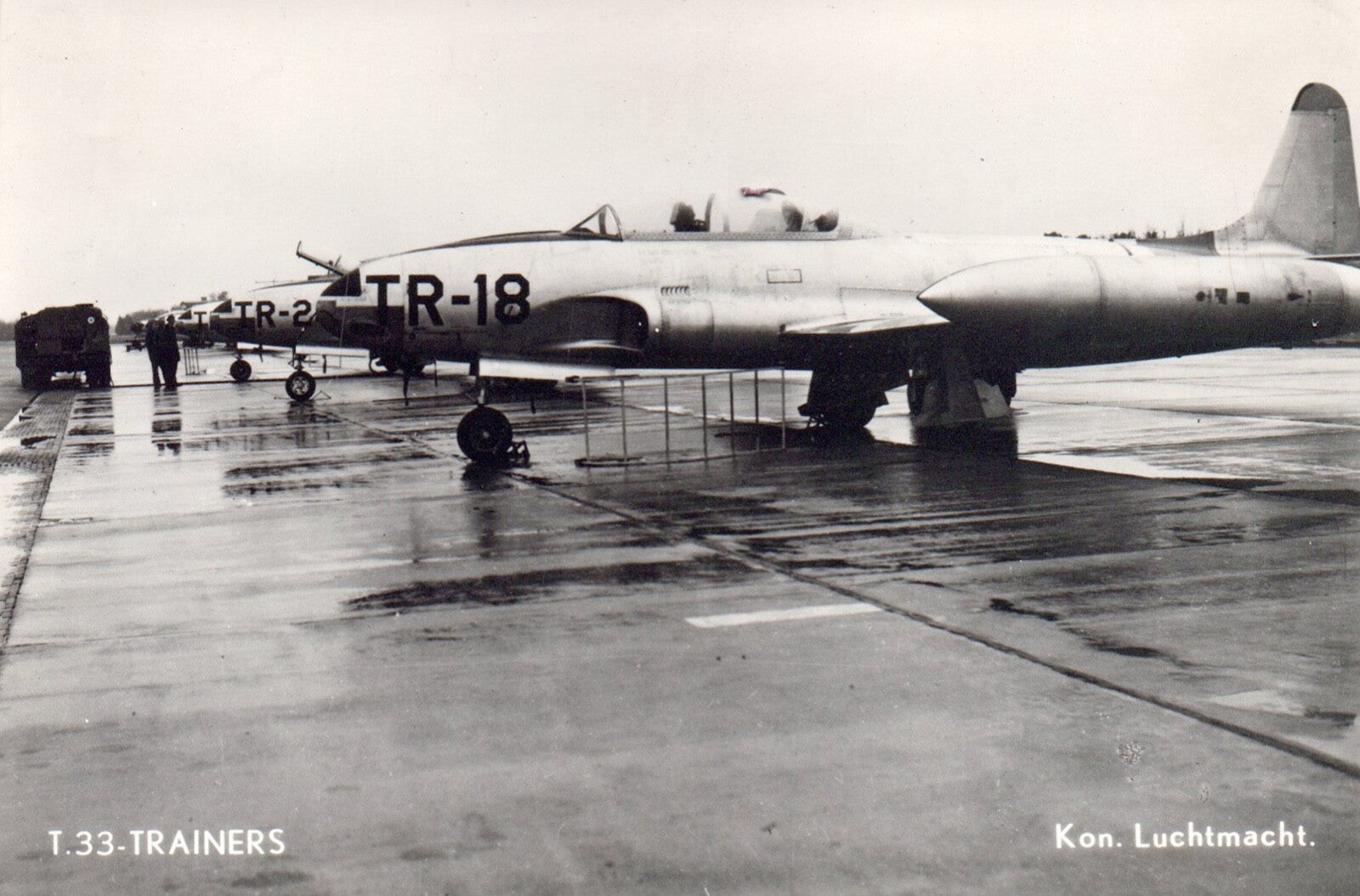 T. 33-Trainers Vintage Airplane Postcard