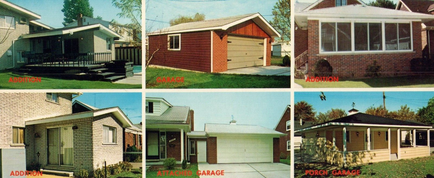 1970's Advertising Portland Garage & Cement Dearborn Michigan MI Panoramic