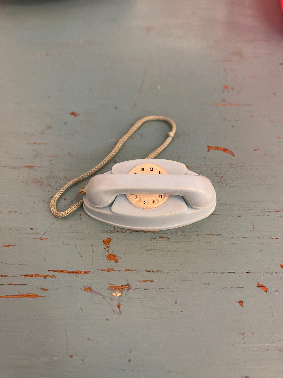 VINTAGE BARBIE SKIPPER DOLL PRINCESS BLUE PHONE ACCESSORY #1909 DREAMTIME  1960