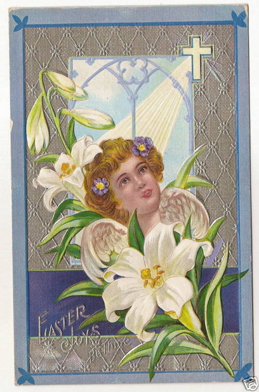 Easter Lily Angel  Postcard Series 5