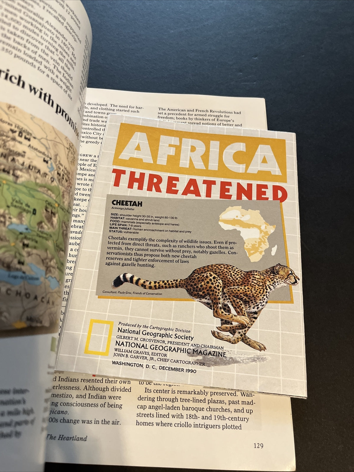 December 1990 National Geographic Magazine "Botswana"  