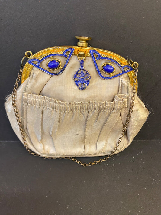 Vintage 20s Silk Art Deco Clutch Handbag 1920s 1930s Vintage clutch