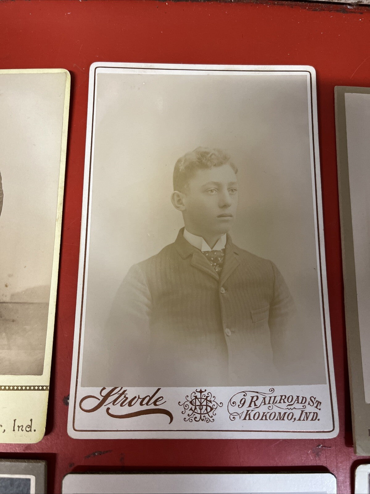 antique cabinet card lot of 6/ Arnold, Pontus, Strode, Ect
