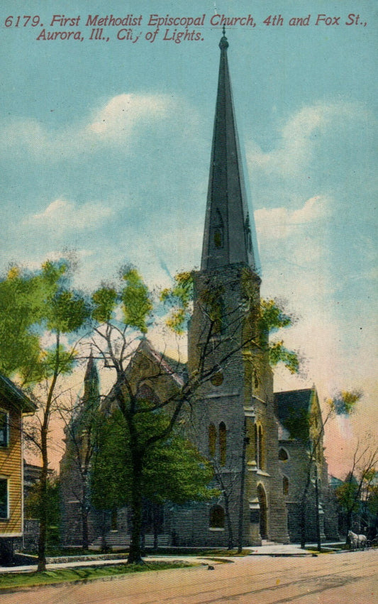 6179 First Methodist Eposcopal Church 4th Fox st  Chicago Illinois IL Postcard