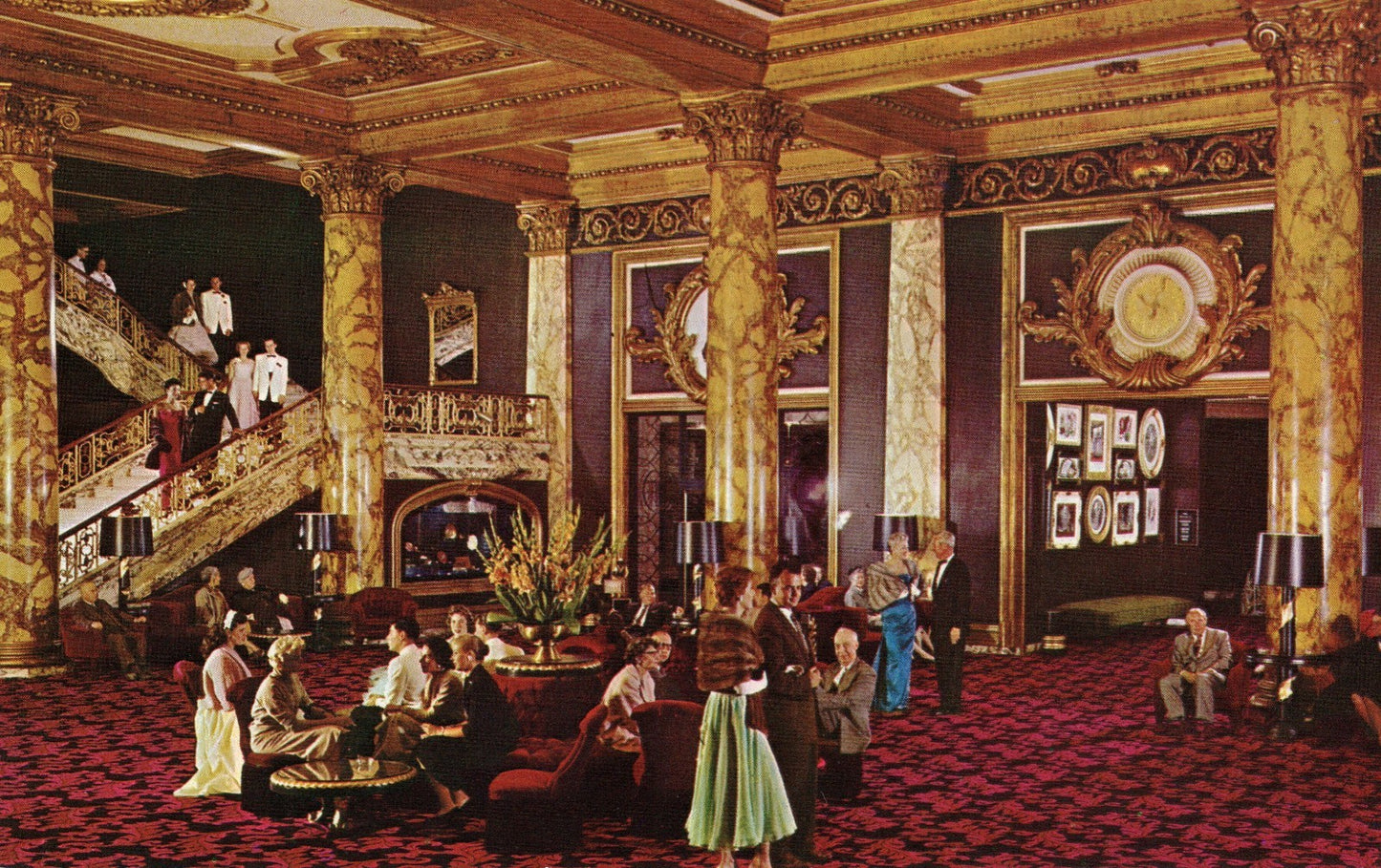  Interior View Fairmont Hotel Tower  San Francisco California CA Postcard