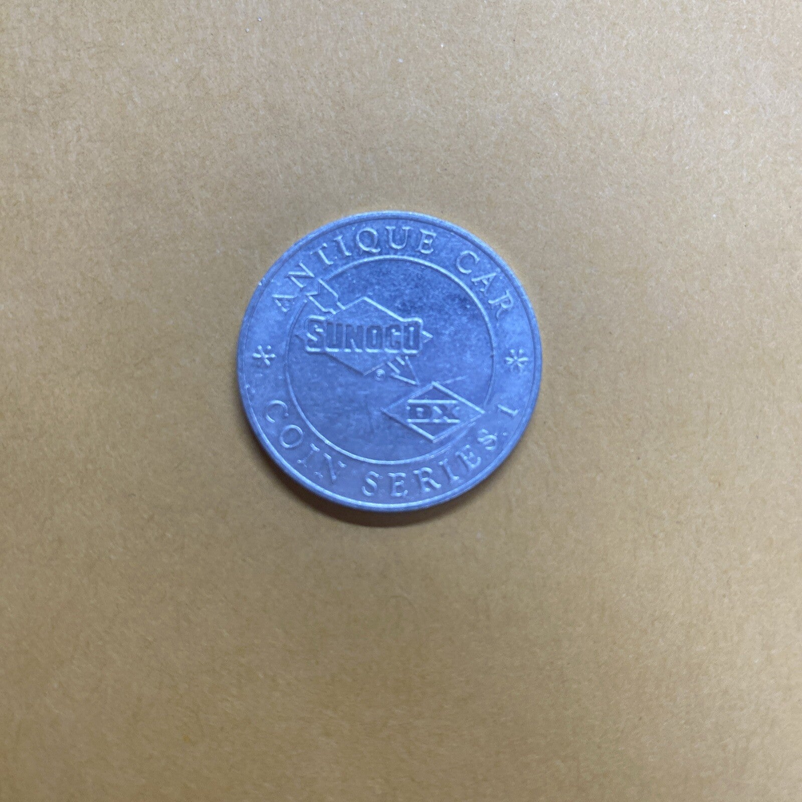 1906 Sunoco Oil Commemorative Token Antique Car Coin Franklin Barrel Hood Mint 1