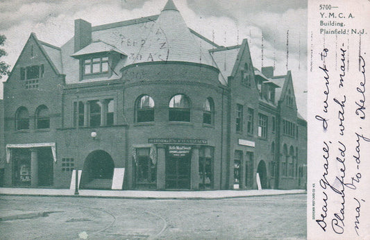 YMCA Building in Plainfield New Jersey NJ Postcard