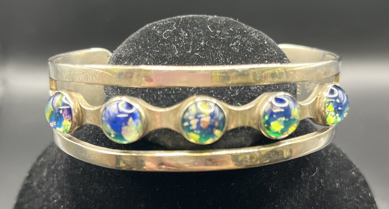 Mexican Silver Cuff Bracelet Sterling Silver 925