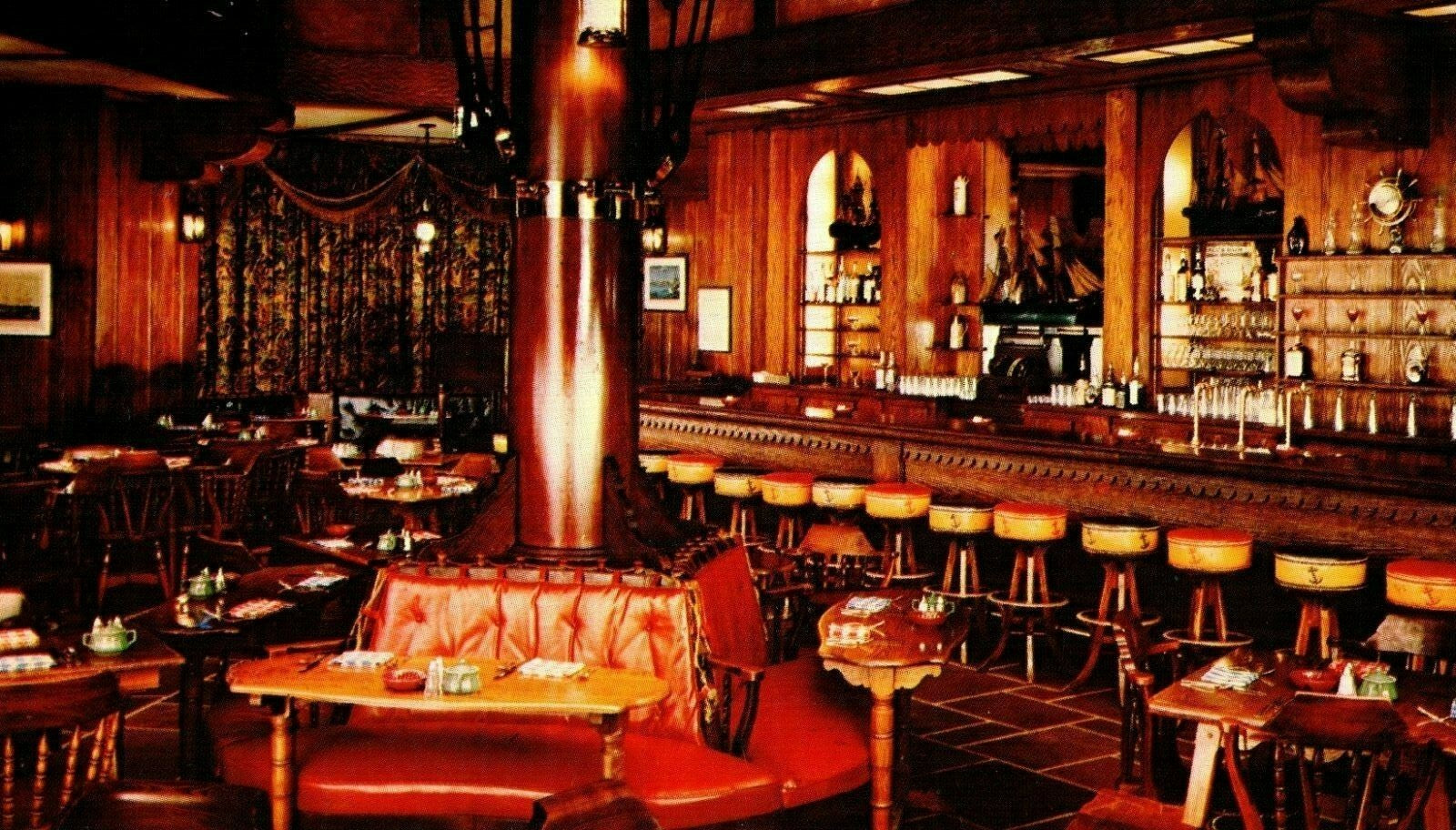 Interior Ship Tavern Restaurant Brown Palace Hotel Denver Colorado CO Postcard