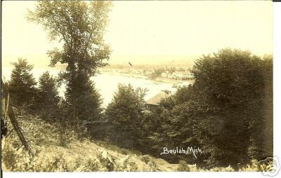 Real Photo Beulah Michigan MI Mich Lake  RPPC
