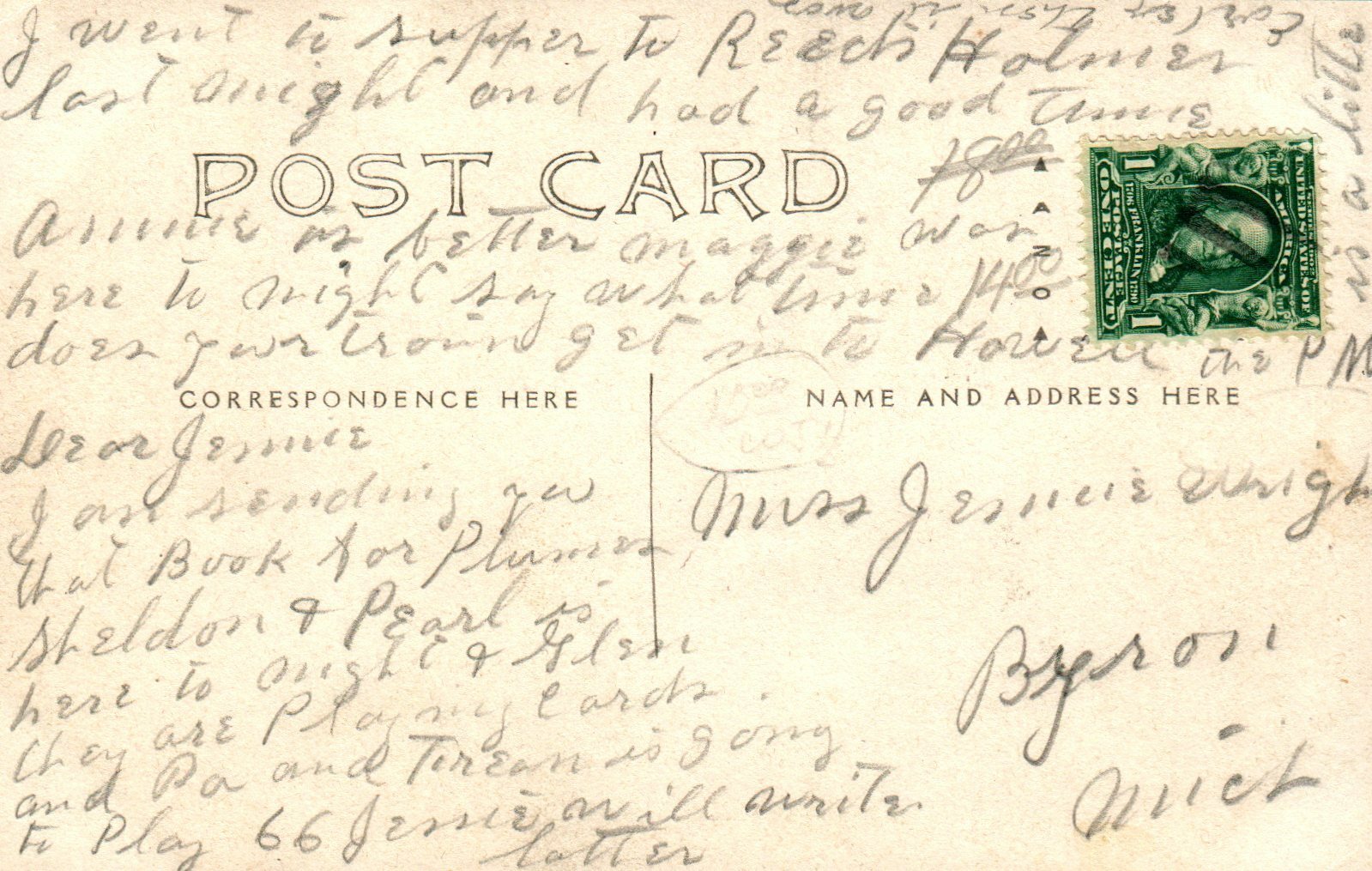Real Photo M.E Church Woodland Michigan MI Postcard