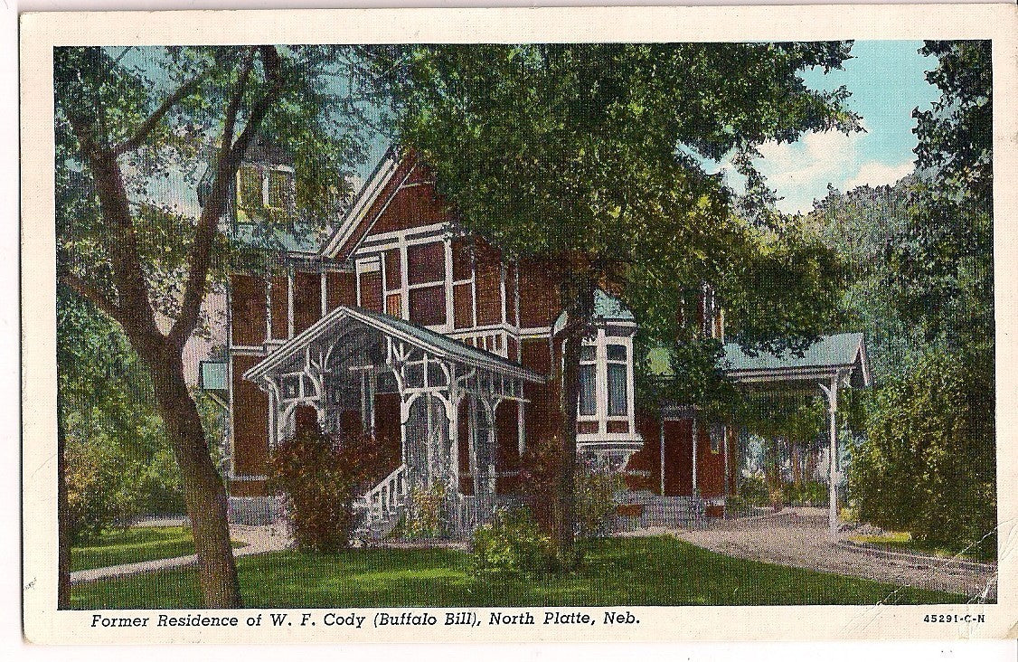 Former Residence of W F Cody Buffalo Bill North Platte NE Nebraska  Postcard