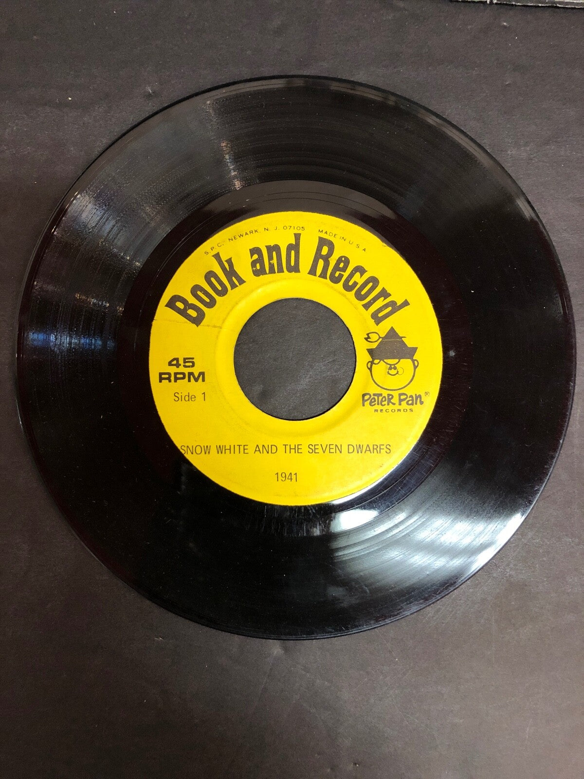 SNOW WHITE and The Seven Dwarfs  BOOK and RECORD by PETER PAN Records #1941
