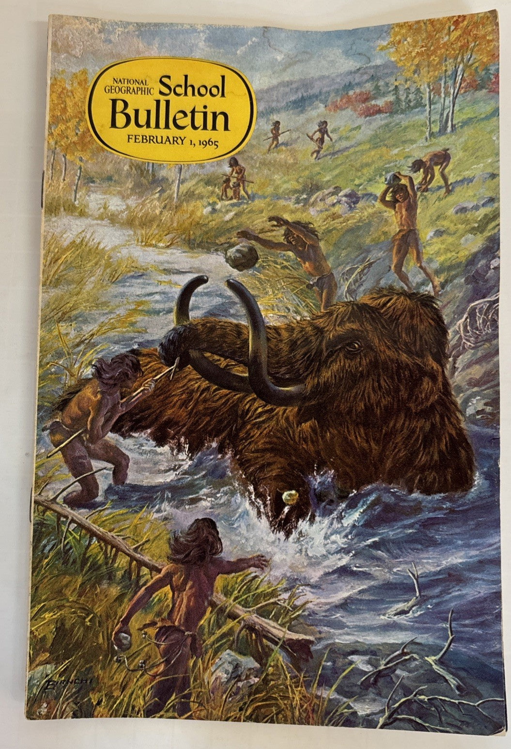 National Geographic School Bulletins Feb-May & Sept 1965 Lot of 5