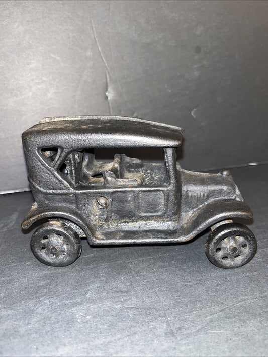 ✅ Antique Rare 1918 Cast Iron FORD MODEL T JM 135 Black Toy art Car Over 2 lbs