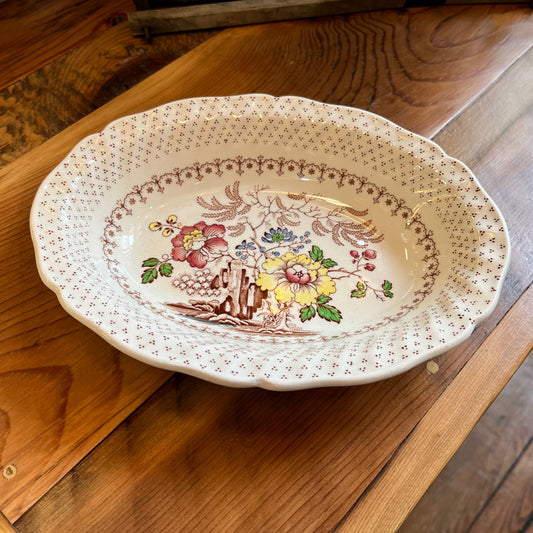 9.5" Oval Vegetable Serving Bowl Vintage D5477 Royal Doulton Grantham 1934-1964